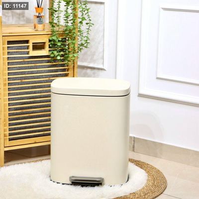 سطل دعسة تتك بيج مستطيل 12لتر مع دلو QJH1612-BG +ط5 A