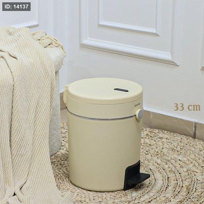 سطل دعسة تنك مدور 33سم كريمي EL178/4 =ت.ش2