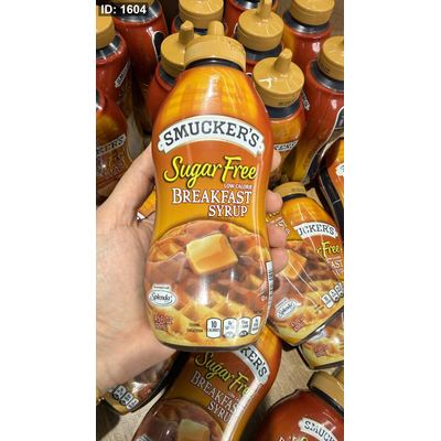 سيروب طعم الاصلي الاورجينال breakfast syrup خالي من السكر ومنخفض السعرات الحرارية من Smucker's وزنه 429 غرام
