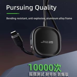 PIVA G2L PRO 2 في 1 موصل Lightning للآيفون مع منفذي شحن وسماعة رأس من النوع C للعمل في نفس الوقت