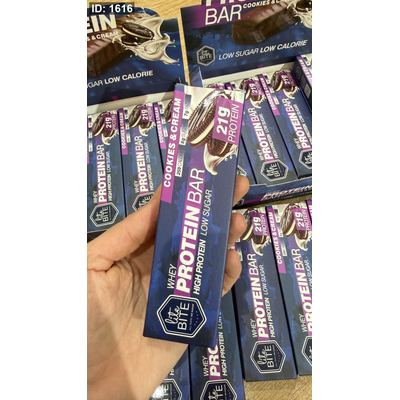 لوح شوكولاتة بروتين بار نكهة الكوكيز اوريو من ماركة لايت بايت (Lite Bite) عالي البروتين وزنه 60 غرام
