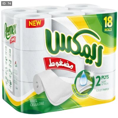 ريما ريمكس تواليت مضغوط 18 لفة