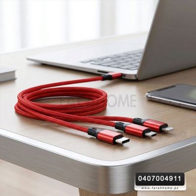 وصلات وصلة كيبل شاحن 3 رؤوس HX12