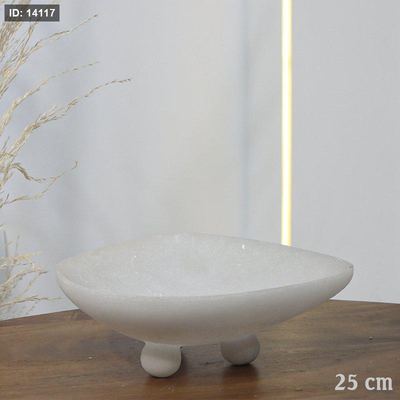 جاط فواكة مربع 25سم ريزن ابيض ارجل طابات EL158/7 =ت.ش2