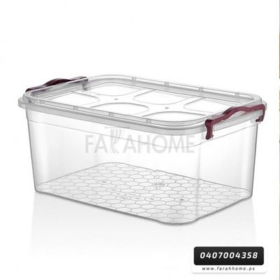 طبروير/تبروير مستطيل 20 لتر غطا كبس 32 × 28.5 × 19.5 سم MIENCA - MRD017