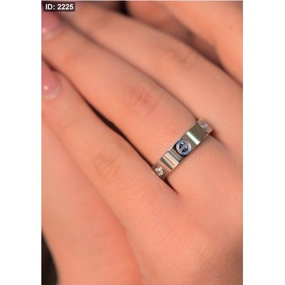خاتم مريم كارتيير love فضي مع زركون