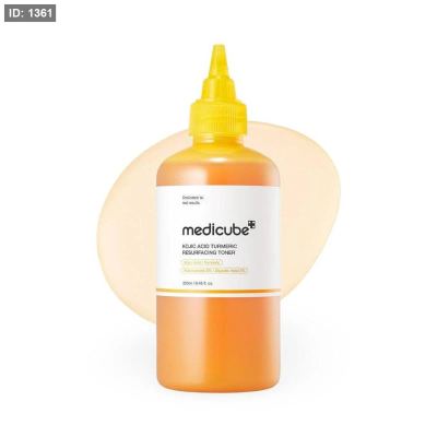 ميديكوب – تونر تقشير وتفتيح بالكوجيك أسيد والكركم – 250 مل : MEDICUBE Kojic Acid Turmeric Resurfacing Toner – 250ml