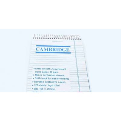 دفتر بلوك ورق أبيض سلك B5 CAMBRDGE