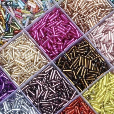 خرز زجاج نيون طويل