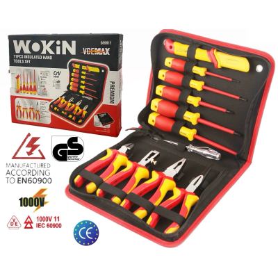WOKIN 569811-طقم عدة كهربائي معزول 11 قطعة
