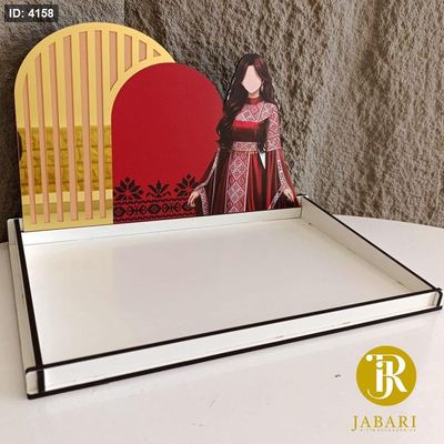 صواني خشب (26*34) & ضهر (22*34) CNC طباعة UV
