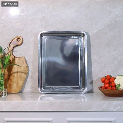 صينية مطاعم مستطيل 45*35*4.8سم ستانلس ستيل K92/7 =و1