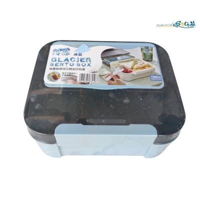 لانش بوكس بلاستيك مقطع مع قطعة ثلج