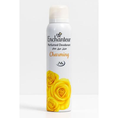 Enchanteur Charming Perfumed Deodorant يحمي من التعرق طوال اليوم برائحة زهرية راقية وجذّابة