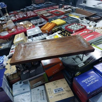 جاط تقديم فواكه خشب هندي مستطيل 64 × 28 سم