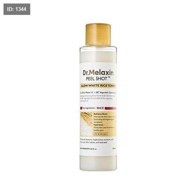 تونر جلو وايت بالأرز – 200 مل – Dr.Melaxin Peel Shot Glow White Rice Toner – 200ml