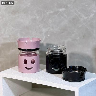 متكة زجاج 210cc غطا بلاستيك لف ملون 4559 تركي 073/2 +