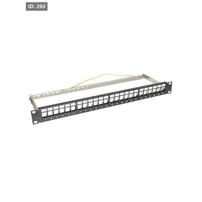 CAT6A FTP 24 port Empty Patch Panel Shielded