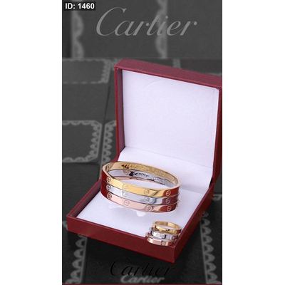 3 اساور + 3 خواتم ( طقم ) - Cartier / شامل العلبة وكيس الشركة