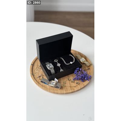 طقم ساعات - Cartier الأكثر طلبًا / شامل السنسال والاسوارة
