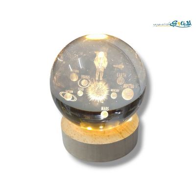 تحفة كرة كرستال مضيئة حجم كبير