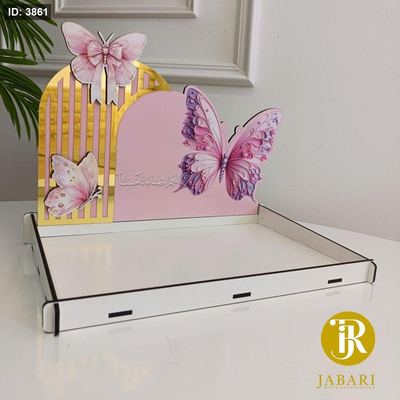 صواني خشب (26*34) & ضهر (22*34) CNC طباعة UV