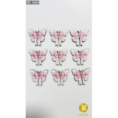 ثيمات خشبية طباعة UV (3.7 سم) ~ 10 قطع ~