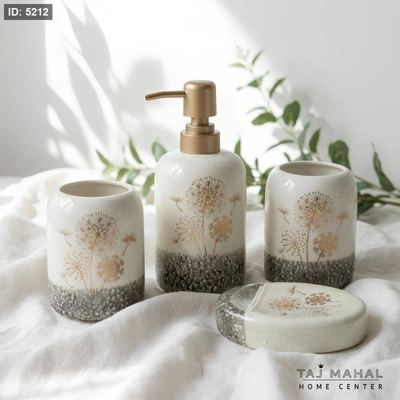طقم صبانات واكسسوارات مغسلة الحمام