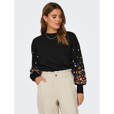 BROOKE O-NECK FLOWER SWEATSHIRT