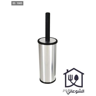 فرشاة حمام بلاستيك لون فضي