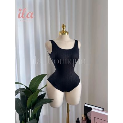 SWIMSUIT DIOR اسود مختوم بالكامل