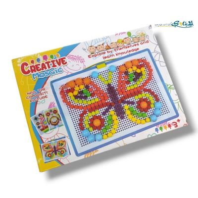لعبة الرسم بالسدادات الملونة