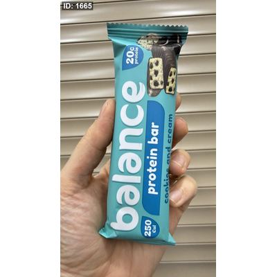 بروتين بار Balance بنكهة الاوريو الكوكيز والكريمة (Cookies and Cream) وزنه 70 غرام