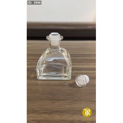 عبوة زجاج للعطر 100Ml & سدادة مطاط رأس أكريليك