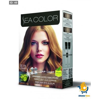 SEA COLOR صبغة شعر كراميل 8/73 100مل