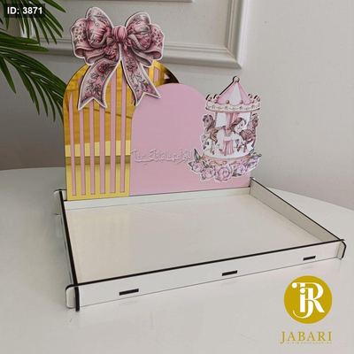 صواني خشب (26*34) & ضهر (22*34) CNC طباعة UV