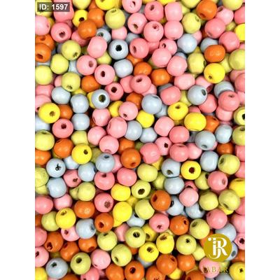 خرز خشب ملون 8ml