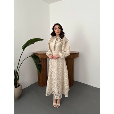 Dantel maxi dress