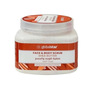 صنفرة وجه جلوبال زبدة شيا GLOBAL STAR SCRUB 500ML
