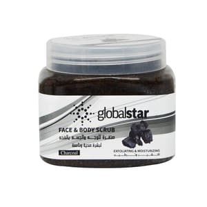 صنفرة وجه جلوبال بالفحم GLOBAL STAR SCRUB 500ML