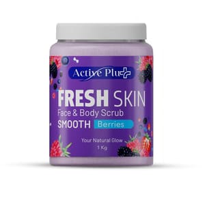 مقشر وجه وجسم اكتيف ACTIVE PLUS SMOOTH BERRIES 1KG