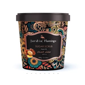 مقشر السكر جاردن JARDIN FLAMINGO ARGAN OIL 600G