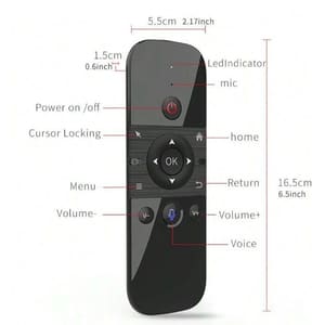Air Mouse Remote With Keyboard 2.4ghz Rf Multifunctional Learning Air Control With Voice Control For Android Tv Box