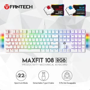 Fantech Gaming Keyboard – MK855(108) white