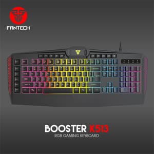 Fantech Gaming Keyboard K513 Booster RGB Macro Keyboard for FPS &amp; PC Gaming | Palestine رام الله