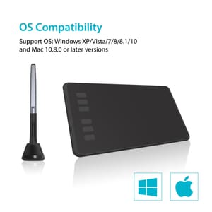 Huion H640P Graphics Tablet/Board Battery free Stylus Pen 8192 Pressure 5080LPI
