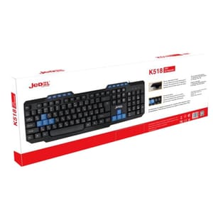 JEDEL K518 USB Multimedia Wired Keyboard 118 Keys for Office, PC &amp; Daily Use | Palestine رام الله