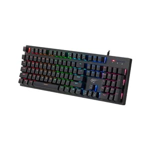 Havit KB858L RGB Backlit Mechanical Keyboard 104 Keys for FPS &amp; PC Gaming | Palestine رام الله