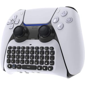 PS5 Mini Portable Wireless Controller Keyboard Bluetooth 3.0 Chatpad with Speaker and 3.5mm Audio Jack for Playstation 5