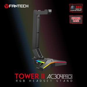 🎮 Fantech TOWER II AC304 PRO RGB Headset Stand Palestine